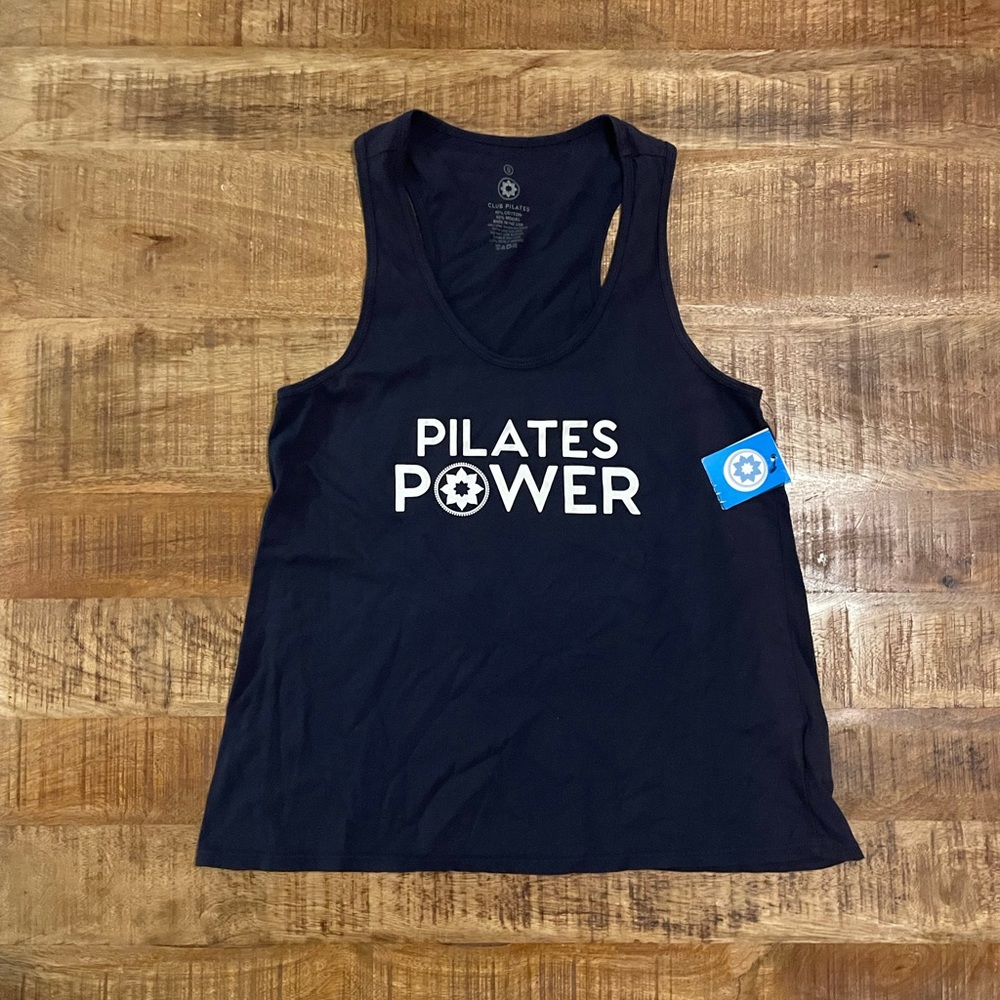 NWT Club Pilates ‘Pilates Power’ Flare Racerback Tank